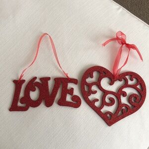 VALENTINES DAY LOVE & HEART HANGING DECORATION